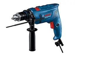 Bosch GSB 600 Corded Electric Impact Drill, 600 W, 13 mm, 1.7 kg, 3,000 rpm, 1.4 Nm, Variable Speed, Forward/Reverse Rotation, Double Insulation, Improved Carbon Brush,1Yr Warranty, Blue