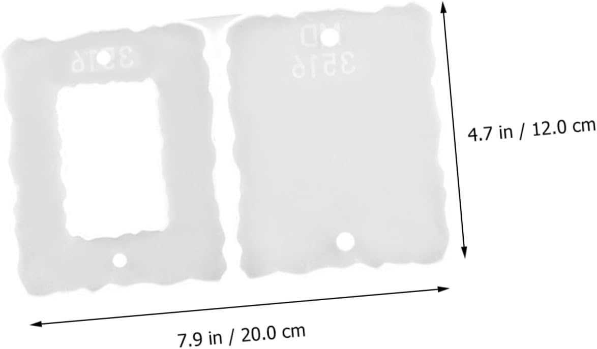 1pc Silicone Photo Frame Mold for Epoxy Casting Shape Easy to Compatible Resins for Custom Photo Displays