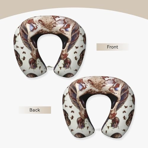 Almohada U Espuma Viscoelástica Tamaño Único Negro miniatura 3