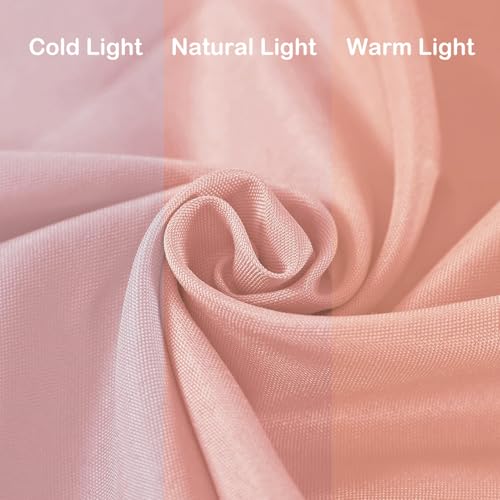 Cupuamon 108 inch Round Tablecloth Washable Polyester Table Cloth Decorative Table Cover for Wedding Party Dining Banquet（108 inch, Dusty Pink） by Cupuamon - Used condition - Image 4