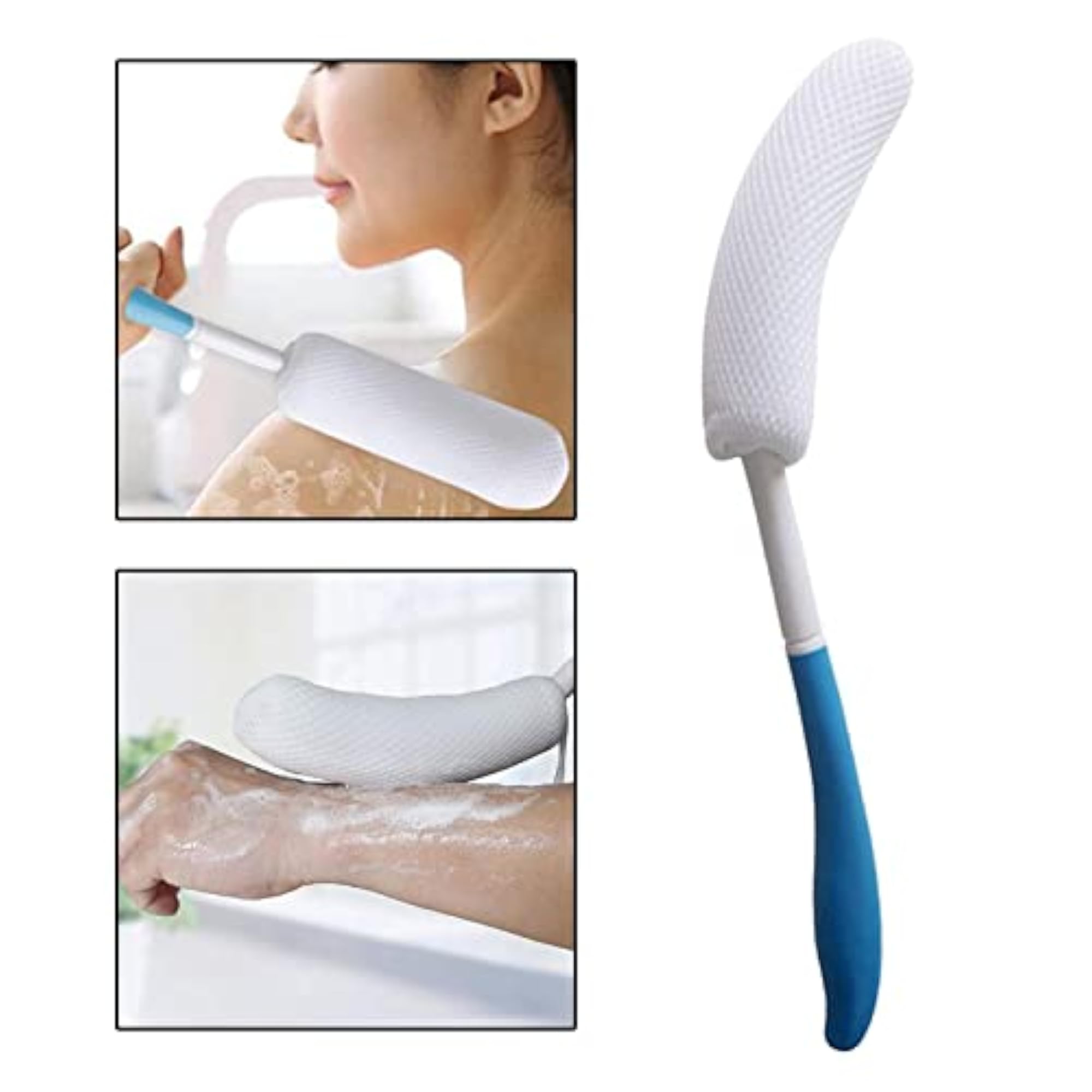 2X15.35 Inch Back Bath Brush Lotion Applicators with Long Handle
