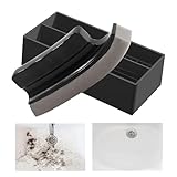 Bartschwamm – ergonomischer, rutschfester Fängerwerkzeug, Bart-Haarreiniger, Bea-D-Schwamm zur Reinigung des Waschbeckens, für Weihnachten, Rasur, Haarschnitt, Friseure, Vater, Männer, Zuhause