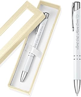 Cat Pen with Beige Gift Box, Mother's Day Gift Best Cat Mum Ever Funny Pens Novelty Cat Stationery Cat Lovers Gifts for Women Friends Colleague Birthday Gift Office Desk Accessories, Black Ink