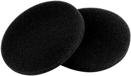 Ear Cushions Ultra Soft Foam Cover 60mm - 2.4" inch Replacement for Most Standard Size Office Telephone Headsets, Headphones, Earphones Earbuds (Black) 10 Pack image 5 of 5 B08MLBSX41