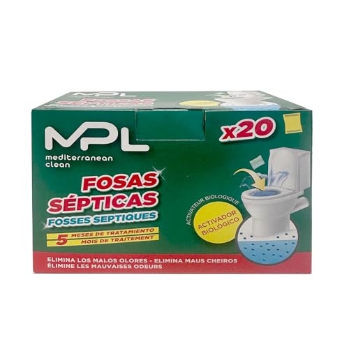 MPL® Fosa Septica - Limpiador enzimático, pastillas wc, eliminador de olores, desatascador
