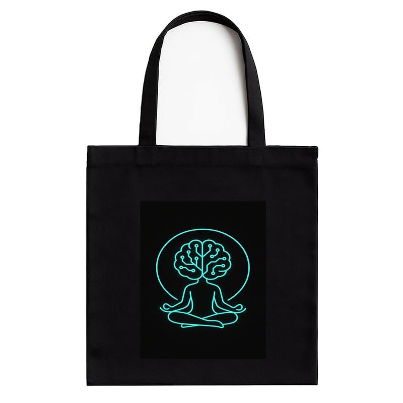 Gamer Quote Tote Bag for Tech Lovers | Black Cotton A4 Size Tote Bag with Zip for School, Office & Daily Use | 16x14 Inch | Geek Gift for Gamers-image-48