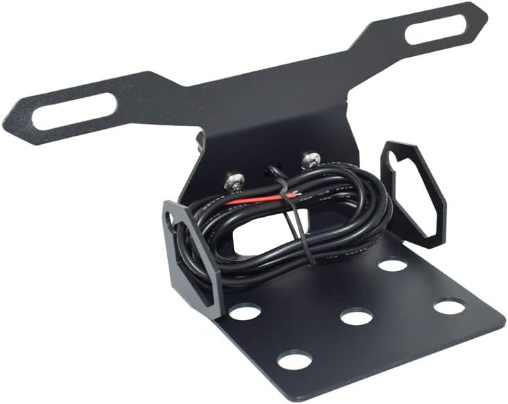 Miniatura 6 de Soporte de registro para guardabarros trasero, marco de matrícula con luz LED para Suzuki Gixxer SF155 SF250 2019 2020 2021