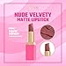 Juvia's Place The Nude Velvety Matte Lipstick A Mauve Moment - Nude, Long-lasting, Rich-Color Lip Makeup, Creamy Lipstick with Matte Finish, Beauty & Lip Products