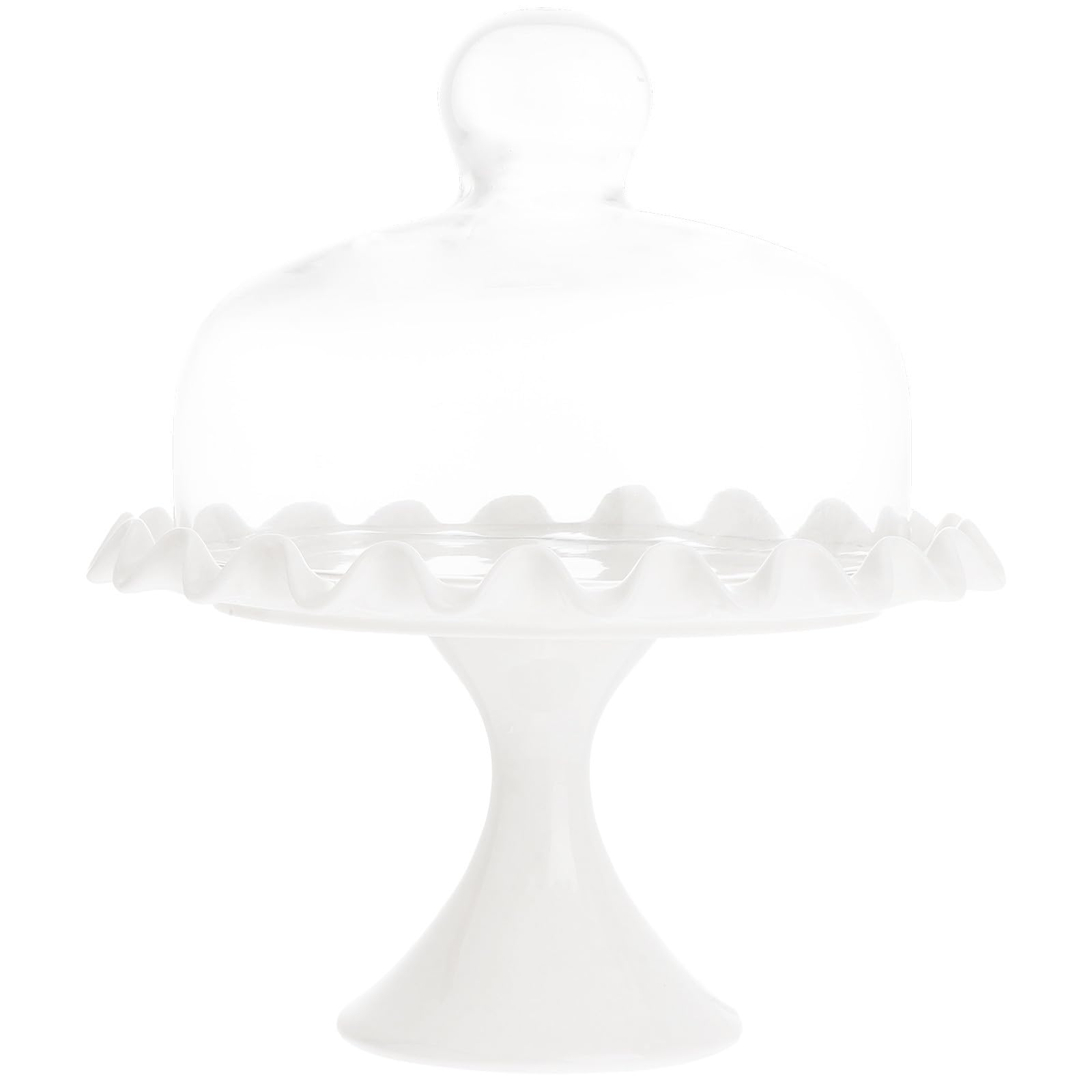HEMOTON 1ensemble Cloche Verre Transparent pour Gâteau Couvercle Alimentaire Verre pour Desserts Et Snacks pour Fêtes Et Barbecues Design Élégant Et Pratique