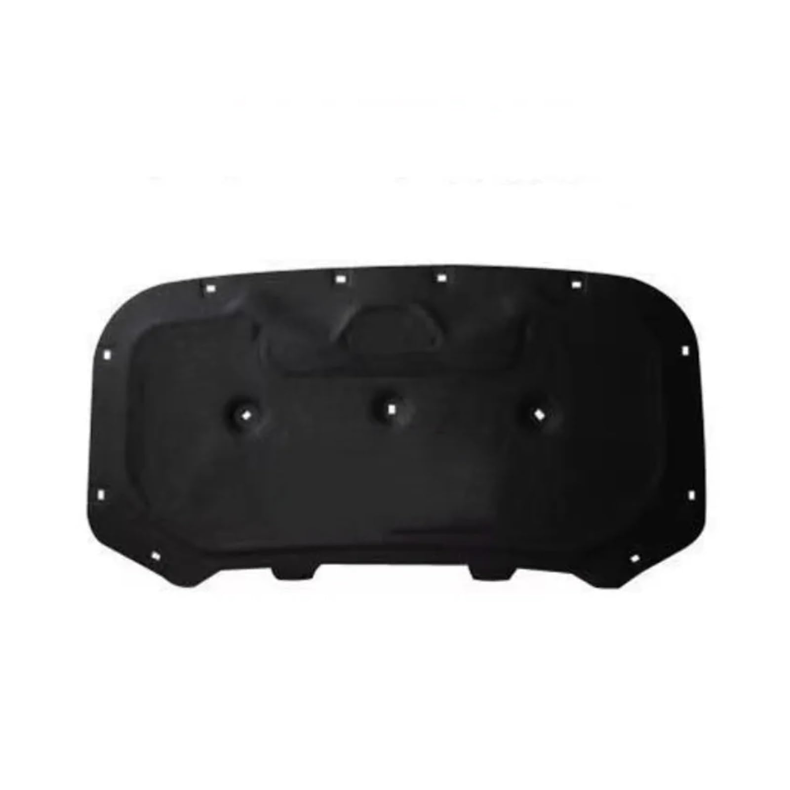 Car Engine Hood Pad Compatible for VW Taos Tharu 2019~2024 Black Silver Front Engine Sound Insulation Carpet Rug Car Accessories(Black)