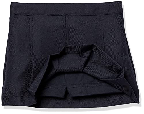 Nautica Girl's School Uniform Pleated Pull-on Scooter Skirt with Undershorts, Knit Waistband, Navy 629, 2T - Thumbnail 2