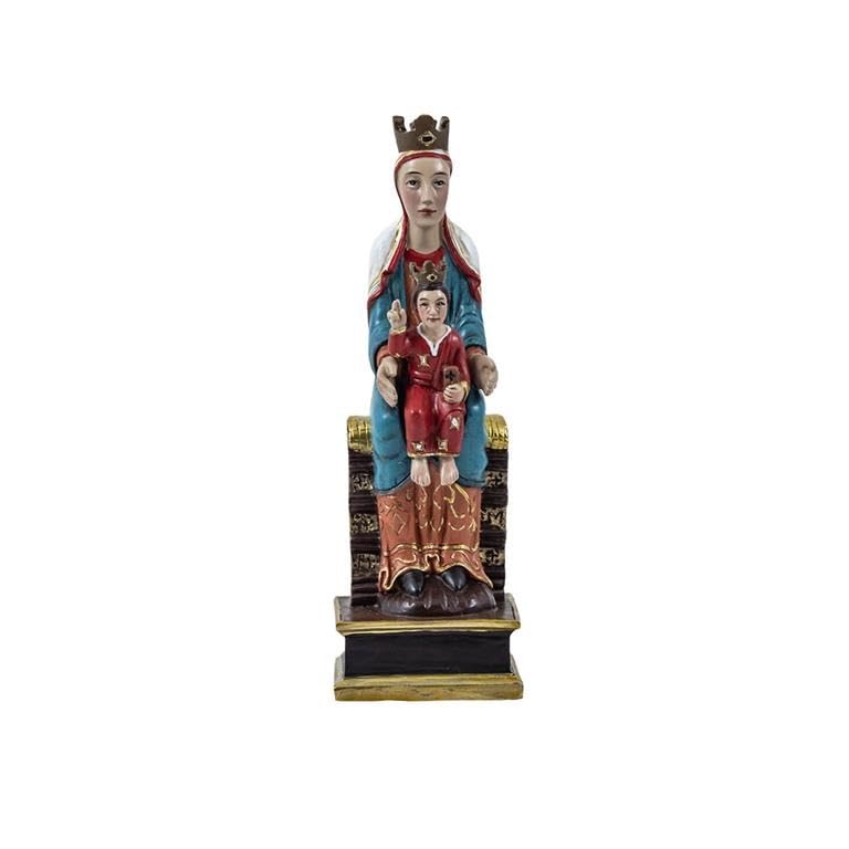 Figurine de Vierge romane peinte à la main, objet d'art sacré en résine DRW 15 cm