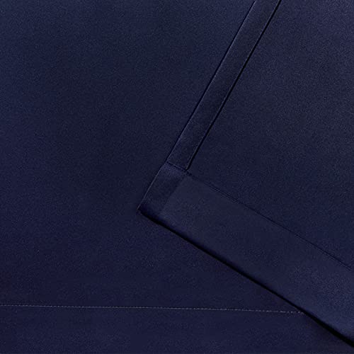 Exclusive Home Curtains Sateen Woven Blackout Grommet Top Panel Pair, Peacoat Blue, 52x96, 2 Piece, W 52" x L 96" (2 Panels) - Image 4