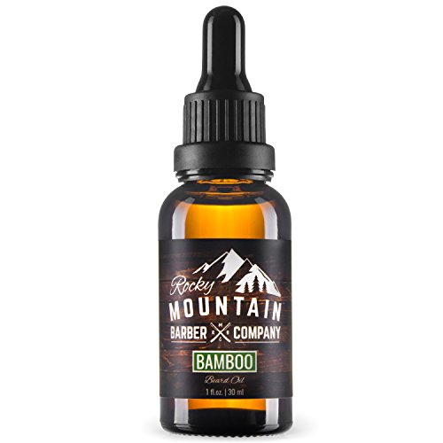 Bamboo Beard Oil & Leave-in Conditioner - Cold-Pressed Blend with Bamboo Scent, Nutrient Rich Jojoba, Grapeseed, Argan, Coconut Oil