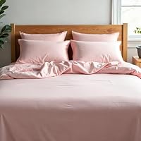 Royal Comfort Sheet Set 1200TC 100% Microfibre Soft Breathable, 1 x Flat Sheet, 1 x Fitted Sheet, 2 x Pillowcases Luxurious (4Pcs, Queen, Soft Pink)