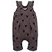 Produktbild Pinokio - Little Bird - Overall Baby Mädchen Latzhose mit Knöpfen 100% Baumwolle Braun mit Herz Kinder Strampelhöschen Dungarees 62 68 74 80 86 cm (80 cm, Braun)