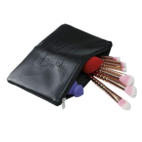 Rose Gold Charmer Makeup Brush Gift Set Comes with Black Pouch by F.A.R.A.H