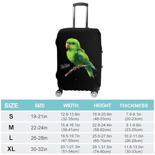 Parrot Bird Mom Luggage Cover Suitcase Protector Travel Baggage Covers for Men Women L2