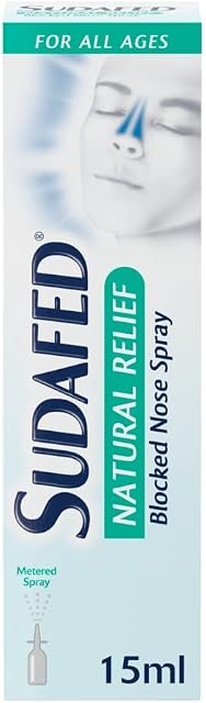 Sudafed Natural Relief Blocked Nose Spray 15ml