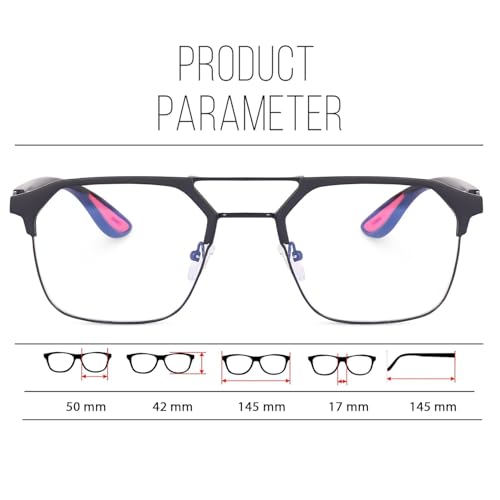 Image of Roshfort Blue Light Blocking Glasses, Computer Reading /Gaming /TV /Phones Glasses for Women Men,Anti Eyestrain & UV Glare