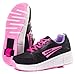 Zapatillas Deportivas con Ruedas automáticas retráctiles. Negro/Rosa. Talla 34