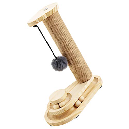 Balacoo Bola de Gato Arranhador Bolas de Pelúcia Penduradas Brinquedo de Gato Redondo Bonito Pegador