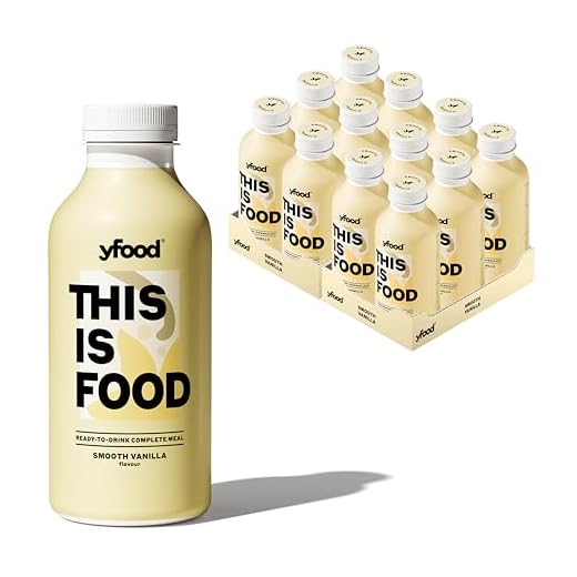 YFood Astronautennahrung Vanille | Laktose- und glutenfreier Nahrungsersatz | 34g Protein, 26 Vitamine & Mineralstoffe | 25% des Kalorienbedarfs | Trinkmahlzeit, 12 x 500 ml (1 kcal/ml)
