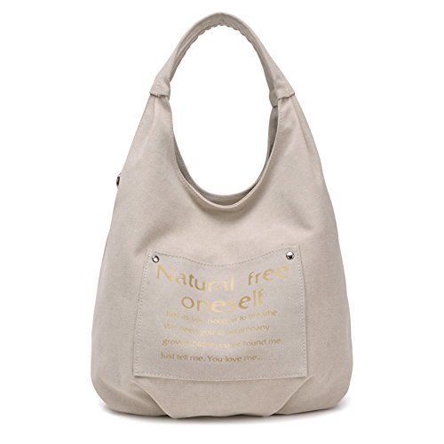 Sac de toile messenger épaule grand format pour femme style cartable casual