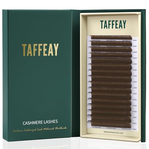 Taffeay Cashmere Brown Lash Extensions Trays (Light Brown 0.03 CC