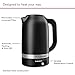 KitchenAid 1.7 Liter Electric Kettle, KEK1701, Black Matte