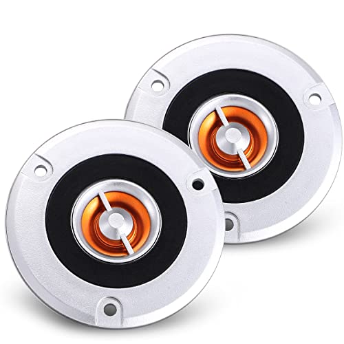 Facmogu 2PCS 3 Inch Silver Tweeter Speaker, RMS 15W 4 Ohm High Efficiency Mini Tweeter Speakers for Home Theatre, Car Tweeter Speaker for Car Audio System Accessories