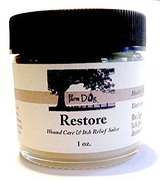 Farm Dog Naturals - Restore Wound Care and Itch Relief Salve for Dogs, 1 Ounce