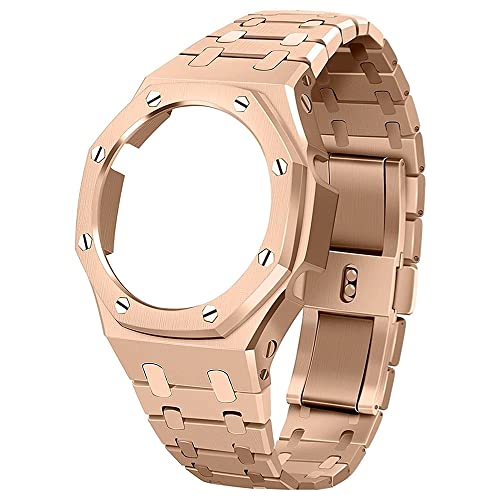 Image of GA2100 Metal Watch Band Case Replacement Kit, Stainless Steel Strap Bezel Accessories Compatible with Casio Mens G-Shock GA2100 /GA-2110 Watches