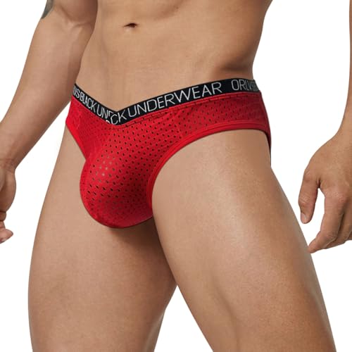 Men’s Briefs Underwear Low Rise Breathable Mesh Briefs for Men Comfortable Underwear3