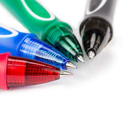 Image of BIC Gel-Ocity Quick Dry Gel Pens, Medium Point Retractable Gel Pen (0.7mm), 3-Count