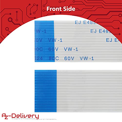 AZDelivery Flex Ribbon Cable 100 cm (40 inches) FFC Ribbon Flex Extension Cable compatible with Raspberry Pi Camera Module/Display including E-Book!