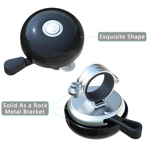 Foto von Greallthy Fahrradklingel Retro und robust, laut Klingel Fahrrad - schöne Farbe, rostfest und wasserdicht für 22,2-28,6 mm Lenker.