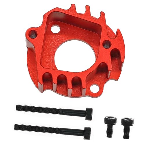 DYNWAVE 1/10 RC Car Motor Mount Accessory Portable Easy to Install High Performance Aluminum Alloy Direct Replaces for CW01 Lunchbox , Red