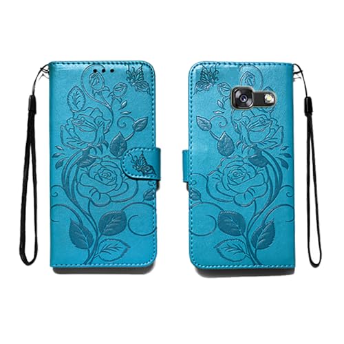 shingtomua for Samsung Galaxy J5 Prime 2016/ON5 2016 Wallet Case Kickstand Premium PU Leather Folio with Stand Card Slot Magnetic Flip Cover Compatible with Samsung J5 Prime (Blue)