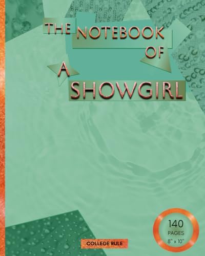 1 Subject Notebook, College Ruled: SHOWGIRL Design: 8" x 10", Perfect Bound, 140 Pages, Premium White Paper with College Ruled Lines image 2