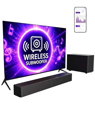 Image of ULTIMEA Soundbar with Wireless Subwoofer, 240W Peak Power, VoiceMX & BassMX, App Control, 2.1ch Sound Bar for tv, Adjustable Bass, HDMI, Optical, Bluetooth 6.0, Poseidon M30 (2026 Model)