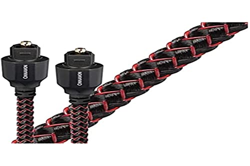 AudioQuest Cinnamon Optilink - Câble Audio Toslink Optique 3 Mètres, Fibre Haute Pureté, Faible Jitter, Pour Connecteur Audio Numérique
