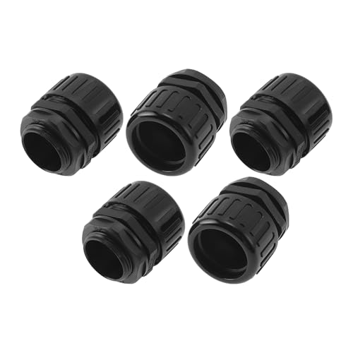 Presse-étoupes PG21 en nylon noir 28,5 mm étanches de A ABSOPRO pour câbles électriques en lot de 5