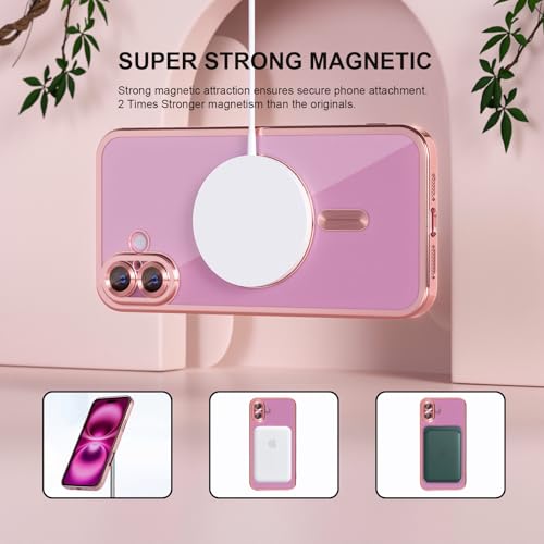 Image of Misea Magnetic for iPhone 16 Plus Case Compatible with MagSafe Pink