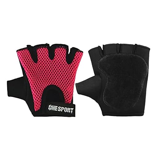 One Sport Osp1, Luva Fitness Academia Adulto Unissex, Rosa (Pink), M