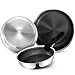 Produktbild LEBENLANG Pfannenset abnehmbarer Griff - 4 Tlg. In 22/24/28cm Wabenstruktur I Antihaft Bratpfanne Ofenfeste Pfanne mit abnehmbarem griff Induktion Pfannen Set Wabenpfanne Brat- & Universalpfannen Pan