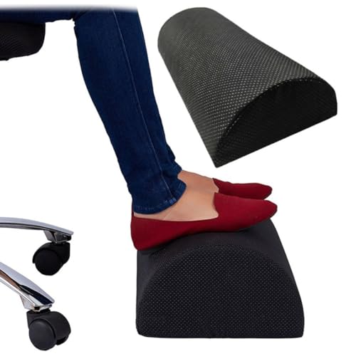ibasenice Tapis Antidérapant Coussinet Semi-Circulaire en Polyuréthane Noir Réduit Le Gonflement pour Bureau pour Usage Pendant la Grossesse Voyage