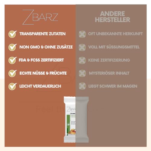 Zbarz Fruit & Energy Bars, vegan, vegetarian, and without added sugar (Mix Box, 12 x Bars) - Sport energy bars made from fruits & nuts for everyday use, cycling, hiking, fruit bars (All Inclusive Box)