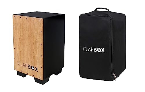 Image of Clapbox Cajon CB11 With BAG -Black, Oak (H:50 W:30 L:30) - 3 Internal Snares