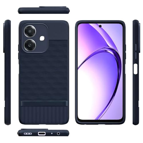 Image of Shockproof Case for Oppo A3 5G / A3x 4G / A3x 5G | Full Camera Protection | TPU Flexible Back Cover for Oppo A3 5G / A3x 4G / A3x 5G (Steel Blue)